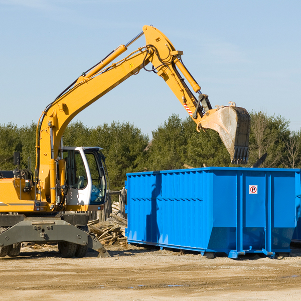 are there any restrictions on where a residential dumpster can be placed in Blowing Rock